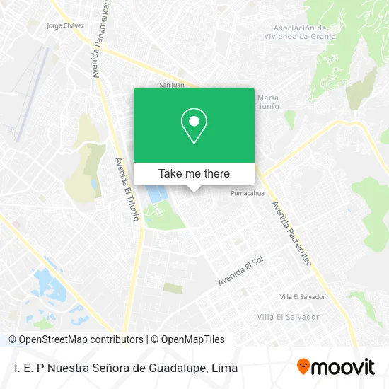 Mapa de I. E. P Nuestra Señora de Guadalupe