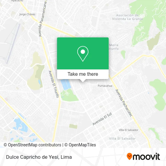 Mapa de Dulce Capricho de Yesi