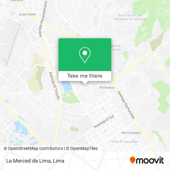 La Merced de Lima map