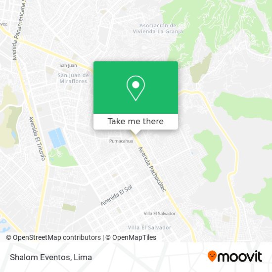 Mapa de Shalom Eventos