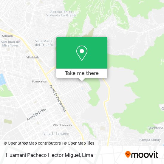 Mapa de Huamani Pacheco Hector Miguel