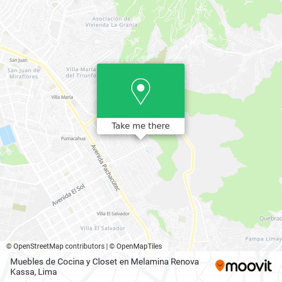 Mapa de Muebles de Cocina y Closet en Melamina Renova Kassa