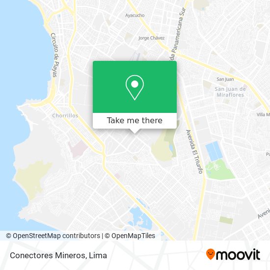 Conectores Mineros map