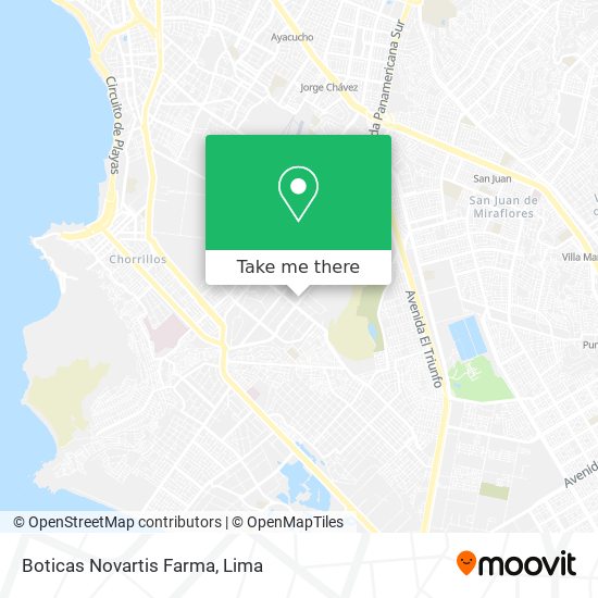 Boticas Novartis Farma map
