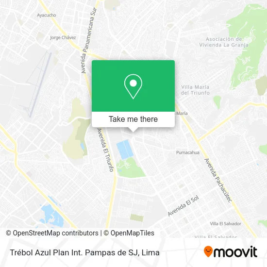 Mapa de Trébol Azul Plan Int. Pampas de SJ