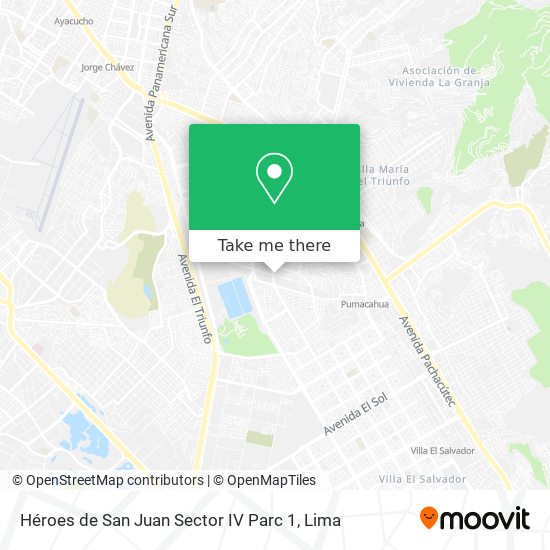 Héroes de San Juan Sector IV Parc 1 map