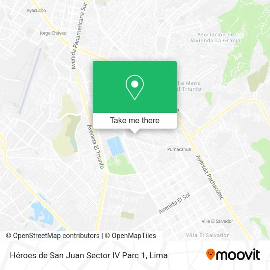 Mapa de Héroes de San Juan Sector IV Parc 1