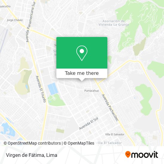 Mapa de Virgen de Fátima