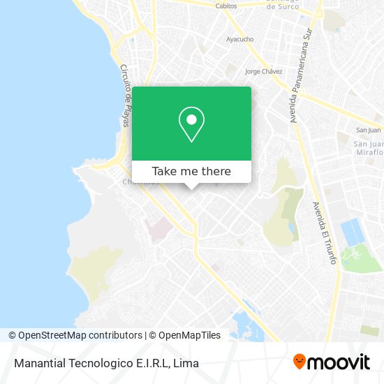 Mapa de Manantial Tecnologico E.I.R.L