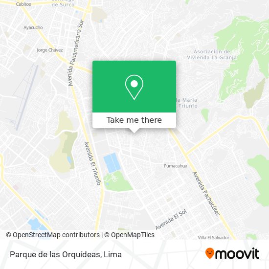 Mapa de Parque de las Orquídeas