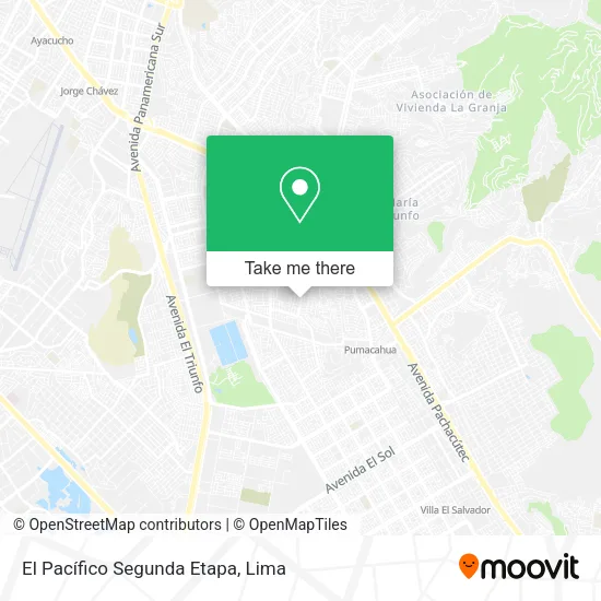 El Pacífico Segunda Etapa map