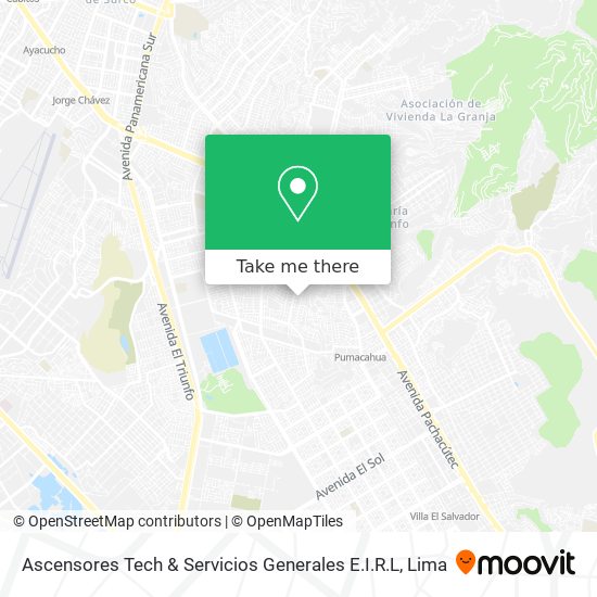 Mapa de Ascensores Tech & Servicios Generales E.I.R.L