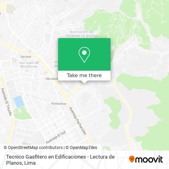 Tecnico Gasfitero en Edificaciones - Lectura de Planos map