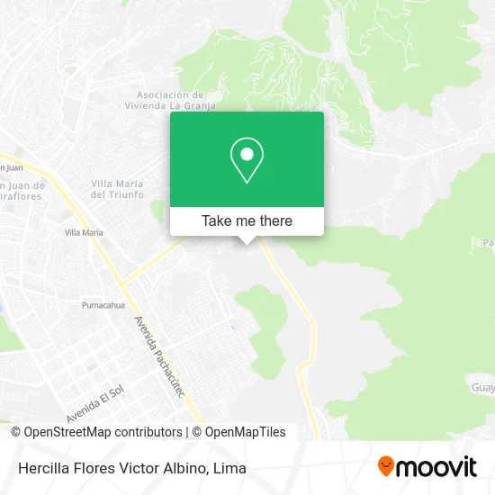Hercilla Flores Victor Albino map