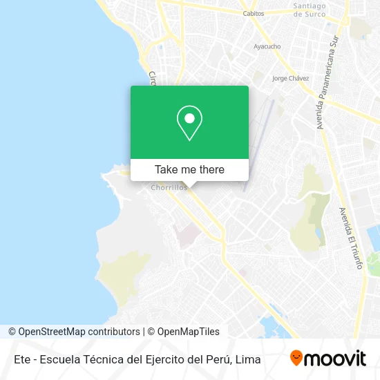 Mapa de Ete - Escuela Técnica del Ejercito del Perú