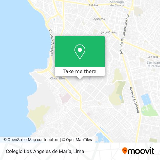 Mapa de Colegio Los Ángeles de María