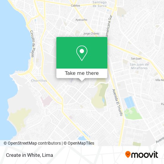 Create in White map