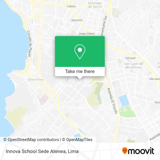 Innova School Sede Atenea map