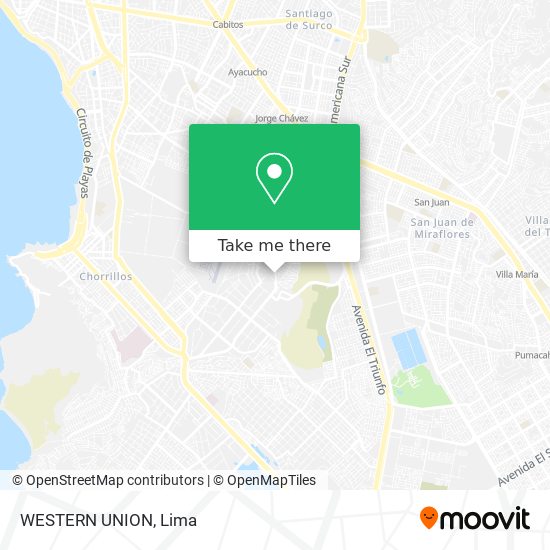 WESTERN UNION map