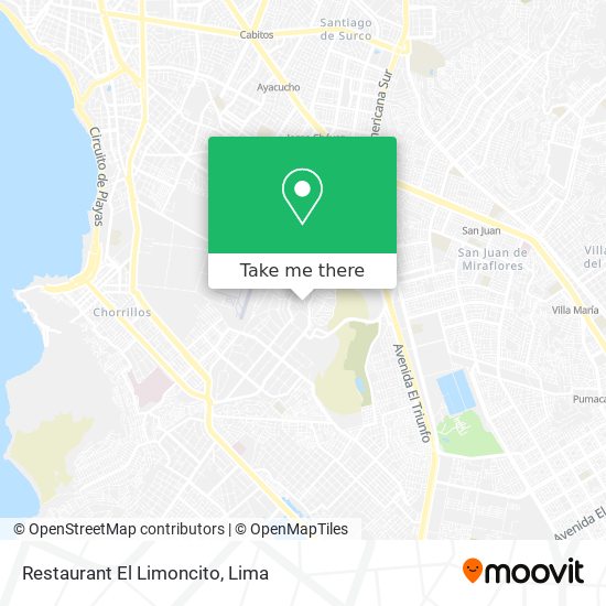 Mapa de Restaurant El Limoncito