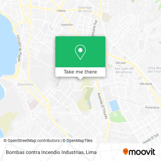 Mapa de Bombas contra Incendio Industrias