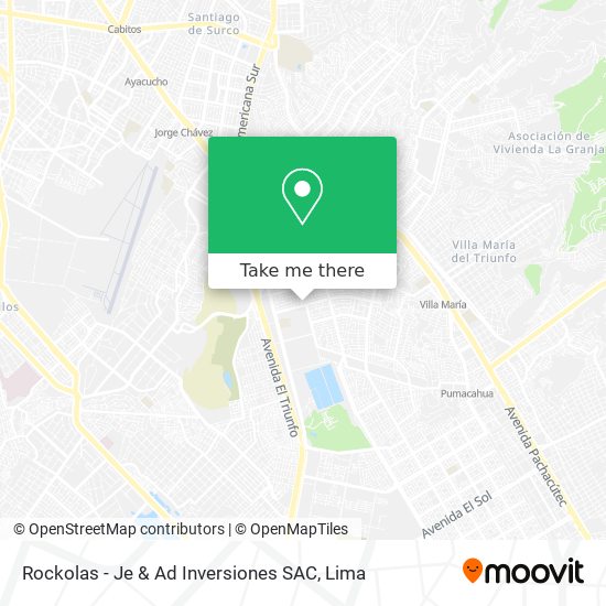 Rockolas - Je & Ad Inversiones SAC map