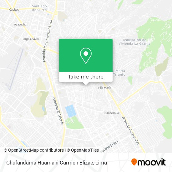 Mapa de Chufandama Huamani Carmen Elizae