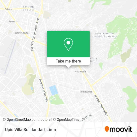 Upis Villa Solidaridad map