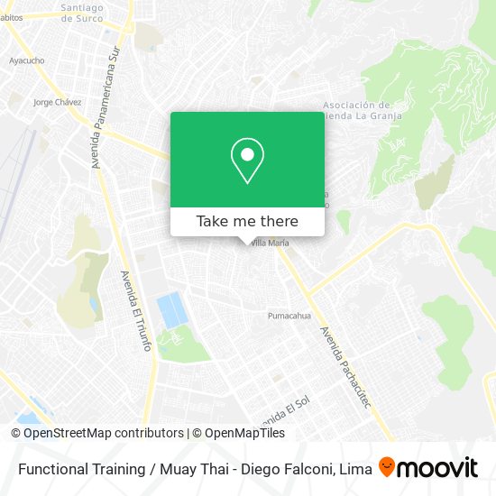 Functional Training / Muay Thai - Diego Falconi map