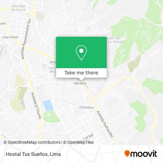 Hostal Tus Sueños map