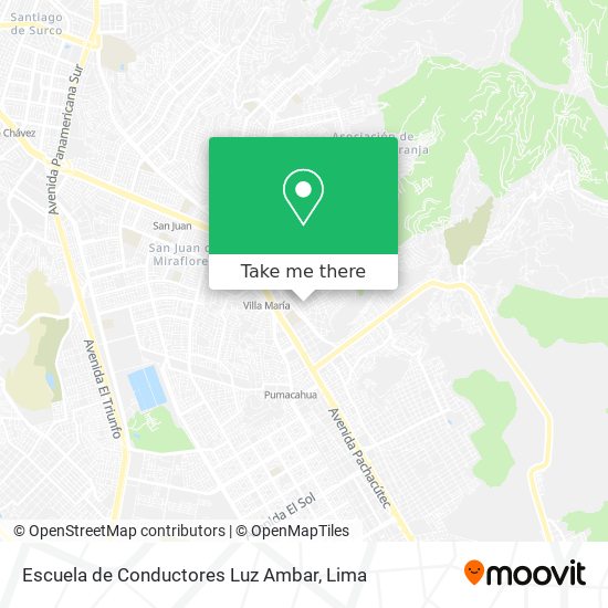 Escuela de Conductores Luz Ambar map