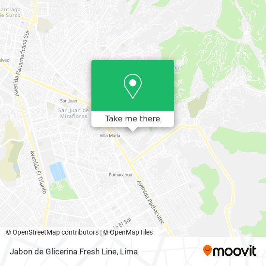 Jabon de Glicerina Fresh Line map