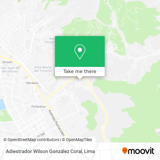 Mapa de Adiestrador Wilson González Coral