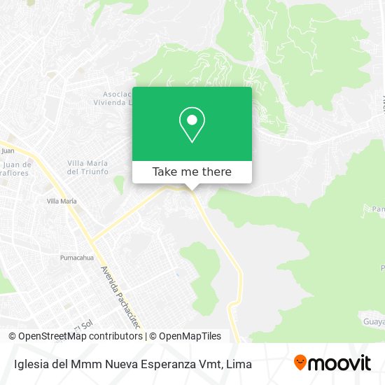 Iglesia del Mmm Nueva Esperanza Vmt map
