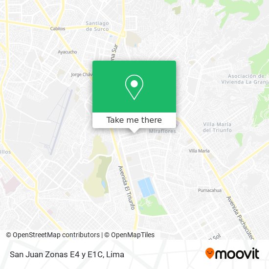 Mapa de San Juan Zonas E4 y E1C