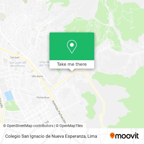 Colegio San Ignacio de Nueva Esperanza map