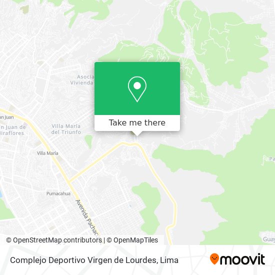 Mapa de Complejo Deportivo Virgen de Lourdes