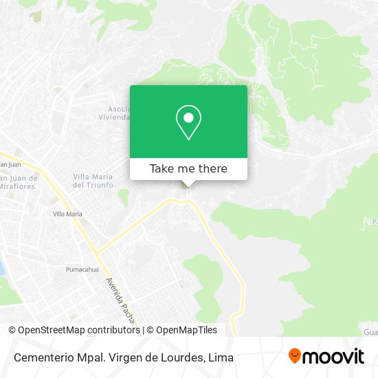 Mapa de Cementerio Mpal. Virgen de Lourdes