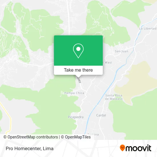 Pro Homecenter map