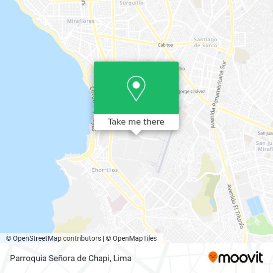 Mapa de Parroquia Señora de Chapi