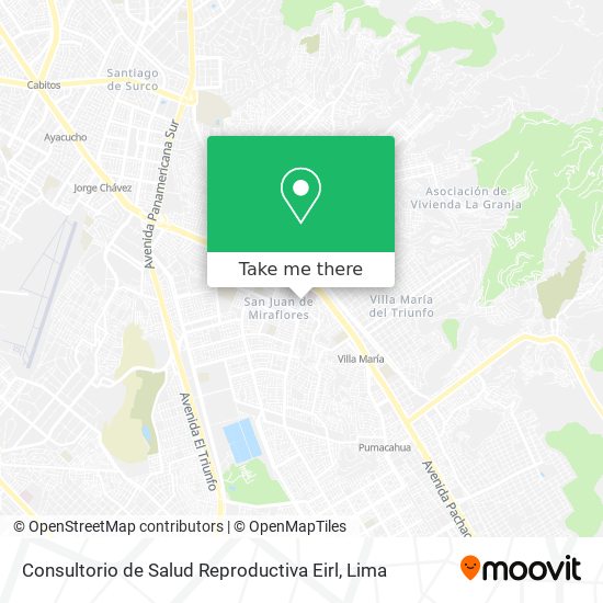 Mapa de Consultorio de Salud Reproductiva Eirl