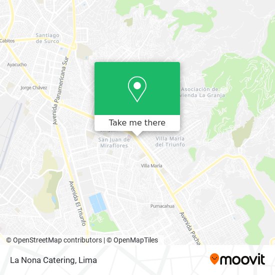 La Nona Catering map