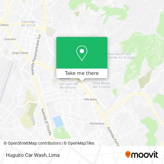 Huguito Car Wash map