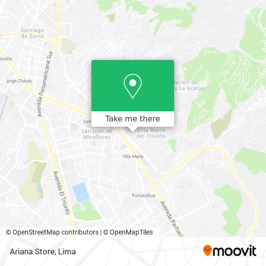 Ariana Store map