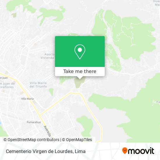 Mapa de Cementerio Virgen de Lourdes