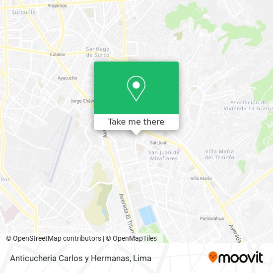 Anticucheria Carlos y Hermanas map