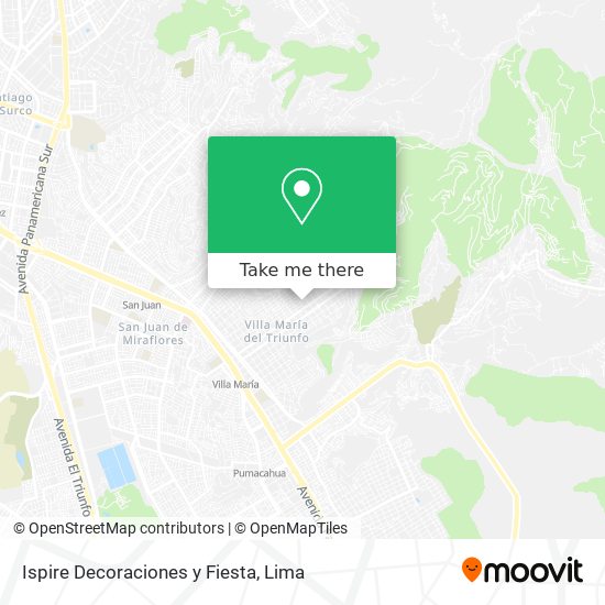 Mapa de Ispire Decoraciones y Fiesta