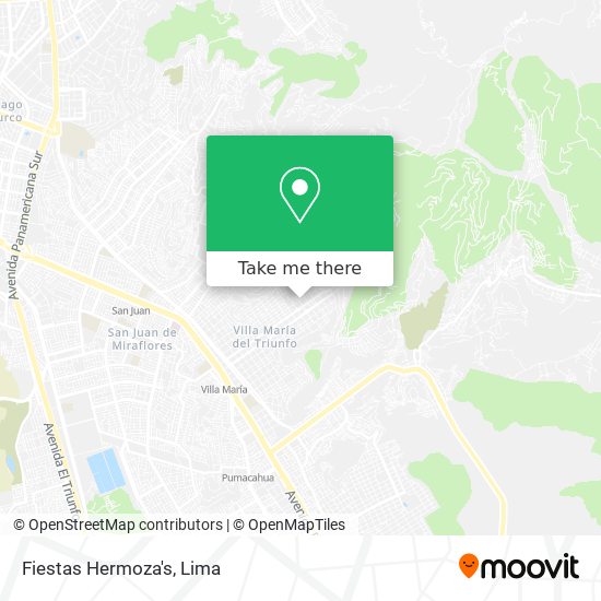 Fiestas Hermoza's map