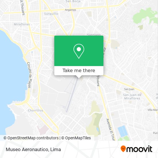 Mapa de Museo Aeronautico