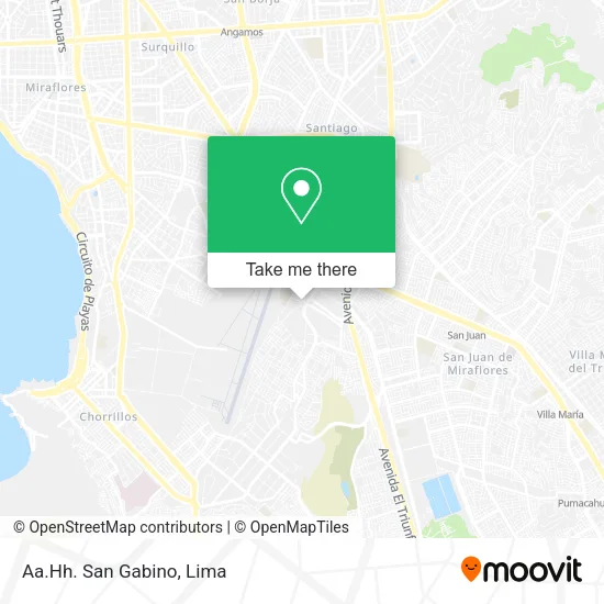Mapa de Aa.Hh. San Gabino